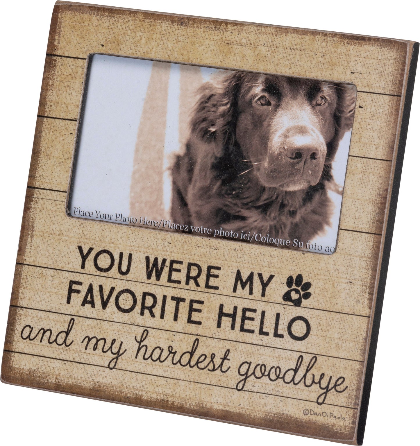 Primitives by Kathy-My Favorite Hello Hardest Goodbye Photo Frame