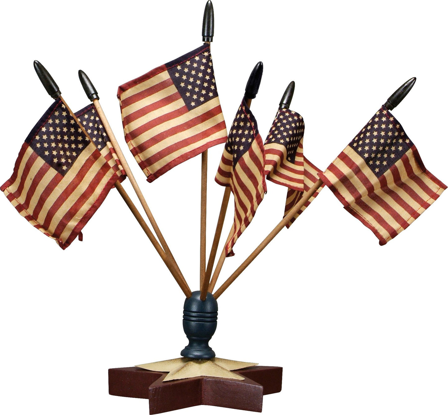 Primitives by Kathy-Star Flag Finial With Flags