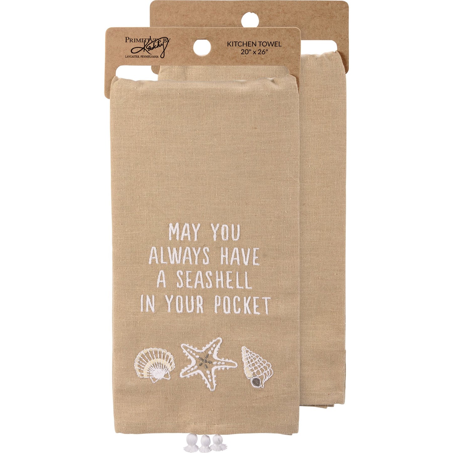 Primitives by Kathy-A Seashell In Your Pocket Kitchen Towel