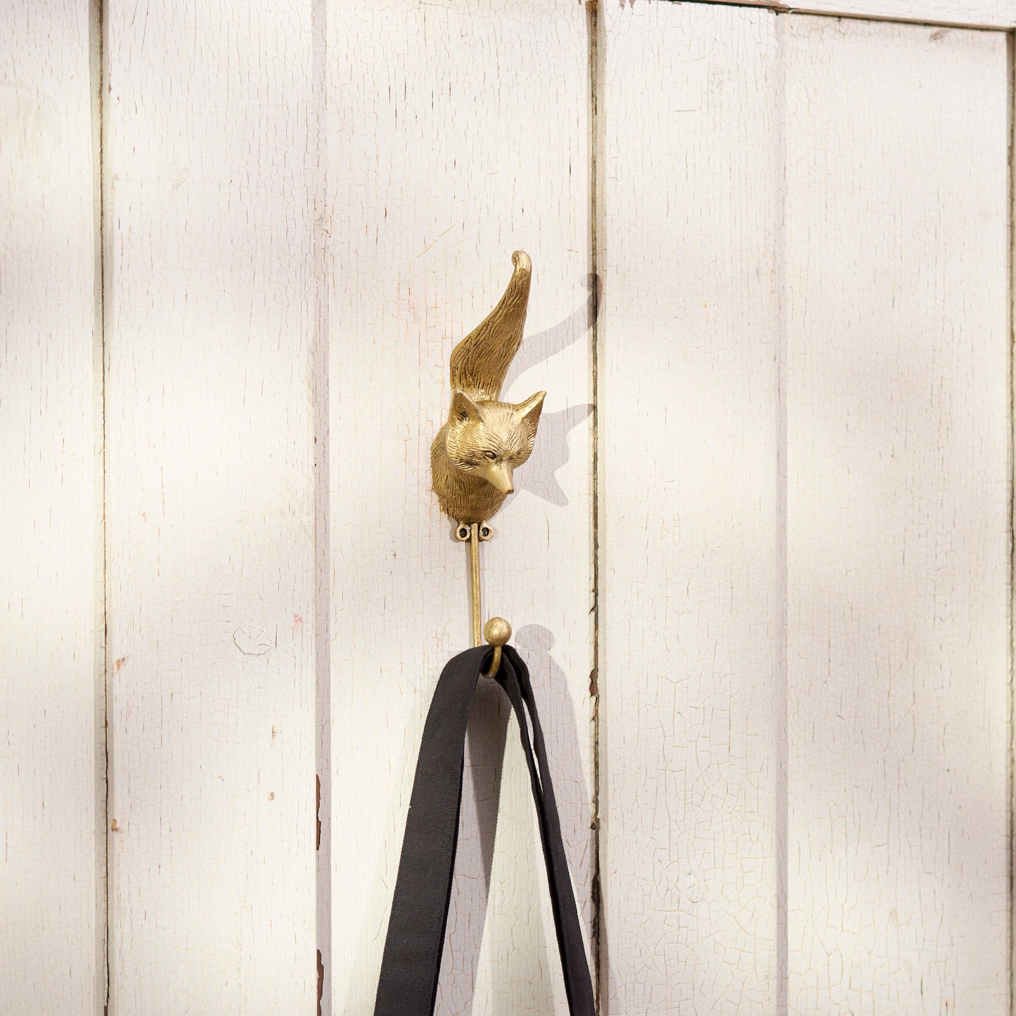 Primitives by Kathy-Bronze Fox Wall Hook