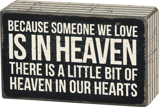 Primitives by Kathy- In Our Hearts Box Sign
