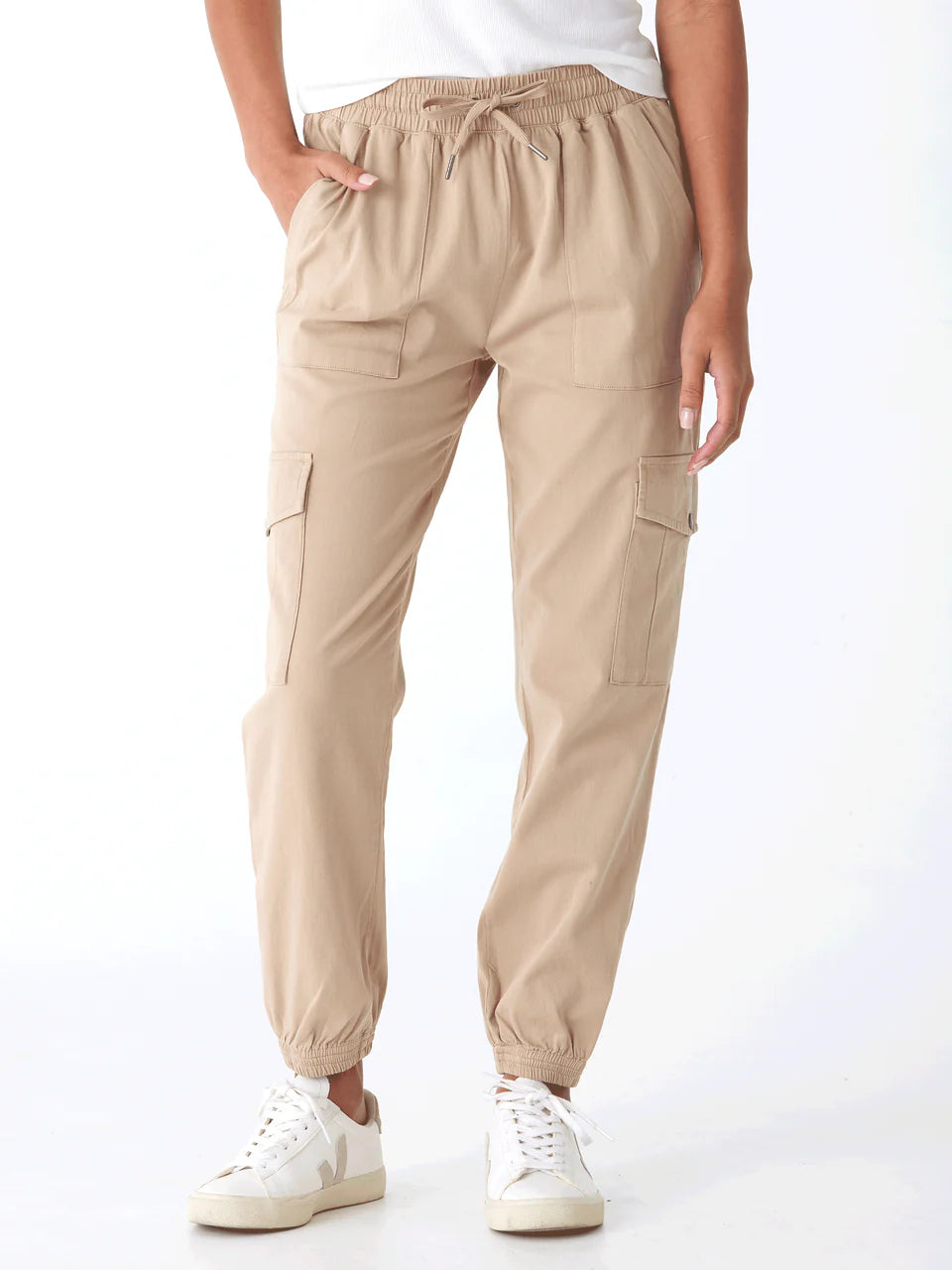 Threads 4 Thought-Women's Delilah Stretch Twill Cargo Jogger 27"