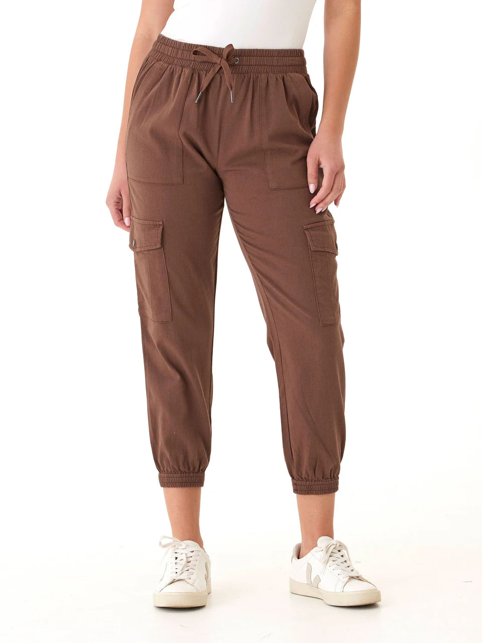 Threads 4 Thought-Women's Delilah Stretch Twill Cargo Jogger 27"