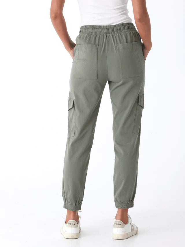 Threads 4 Thought-Women's Delilah Stretch Twill Cargo Jogger 27"