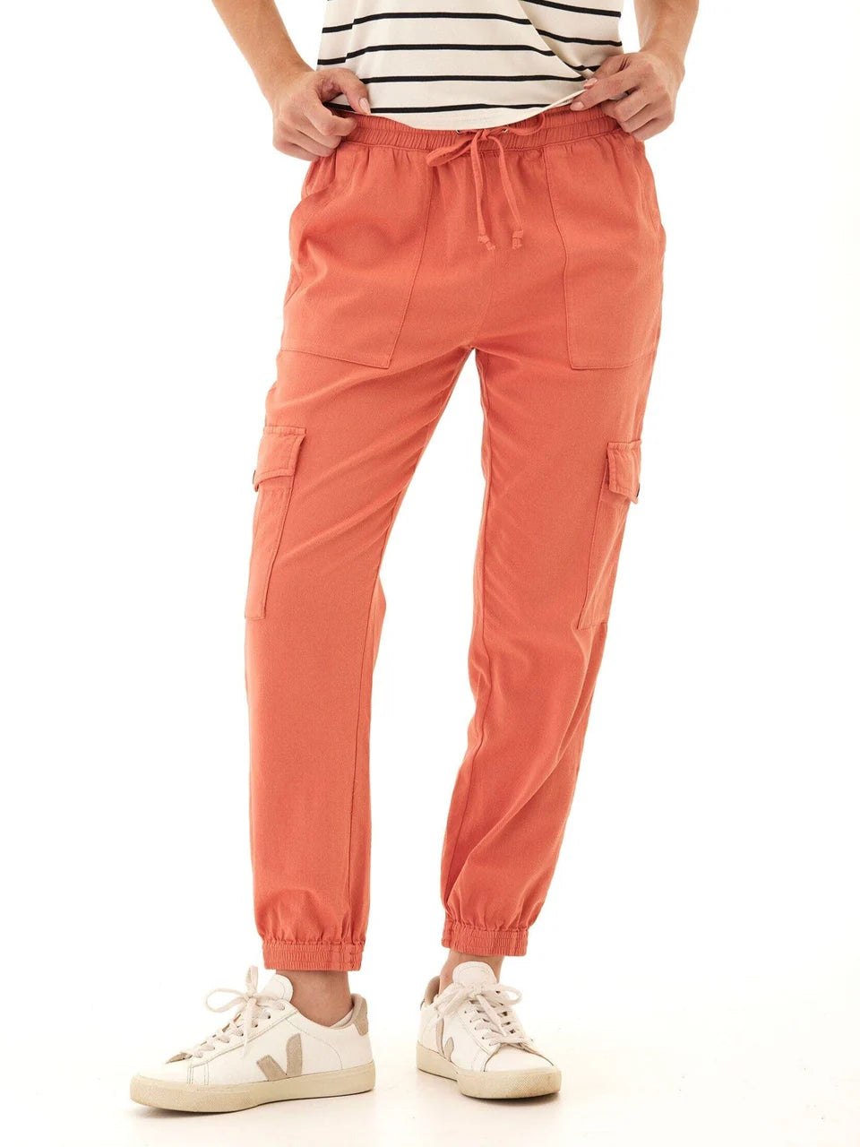 Threads 4 Thought-Women's Delilah Stretch Twill Cargo Jogger 27"