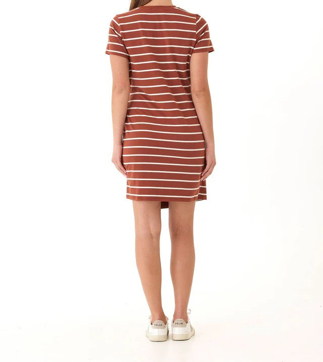 Threads 4 Thought-Women's Valerie Caribbean Stripe Eco Jersey Knotted Dress