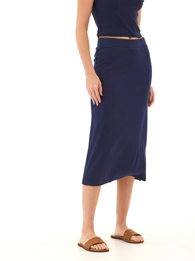 Threads 4 Thought-Women's Adella Smocked Jersey Midi Skirt
