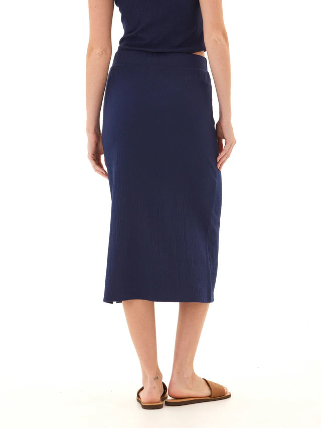 Threads 4 Thought-Women's Adella Smocked Jersey Midi Skirt