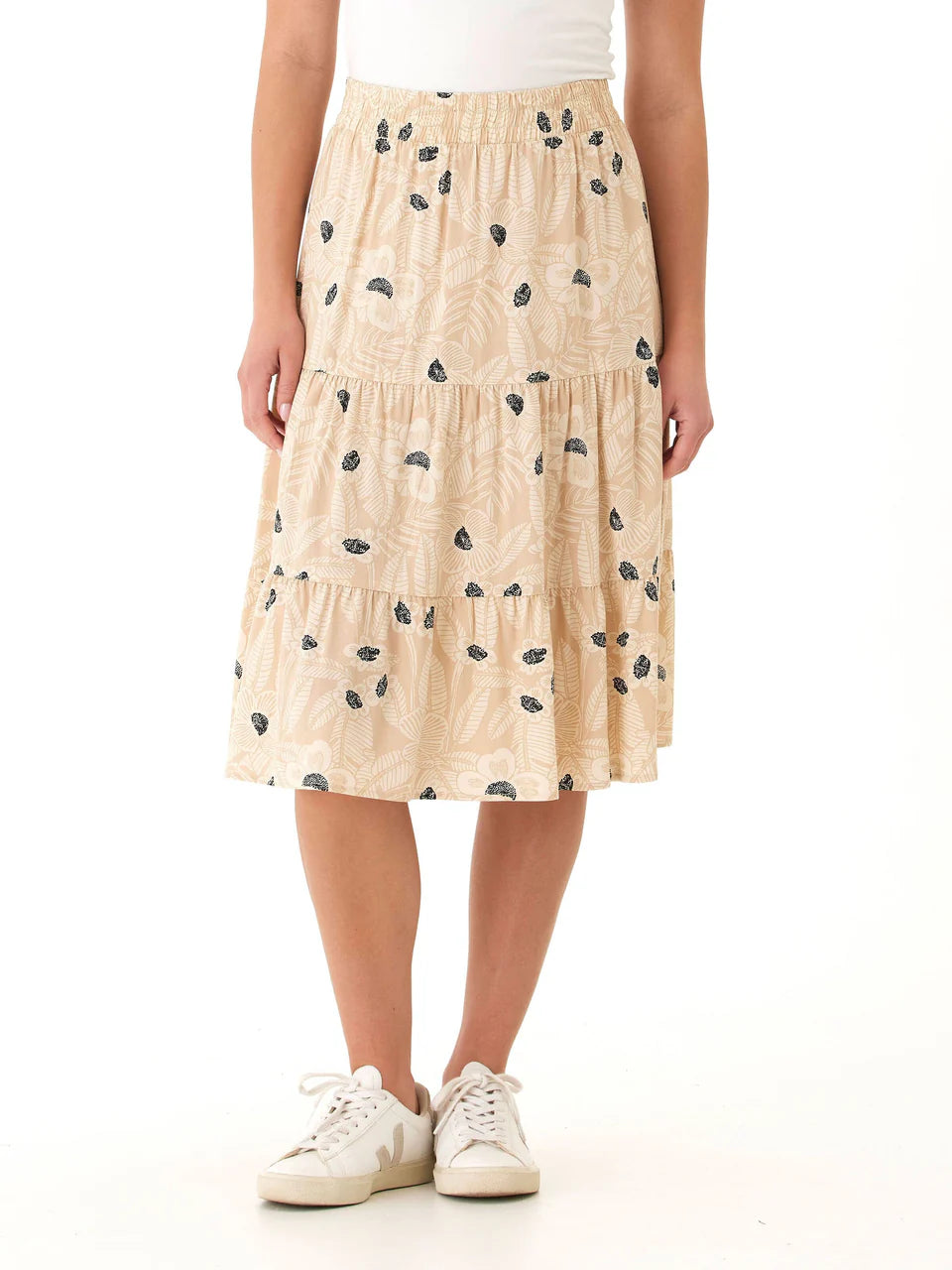 Threads 4 Thought-Women's Kathleen Printed Woven Midi Skirt