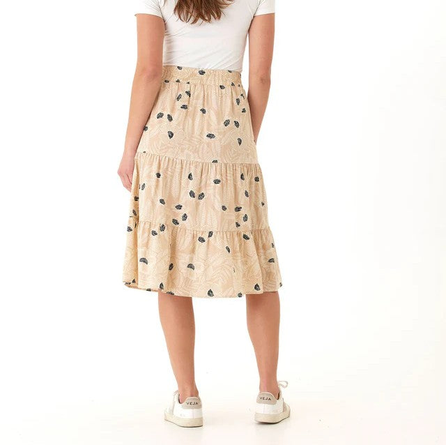 Threads 4 Thought-Women's Kathleen Printed Woven Midi Skirt