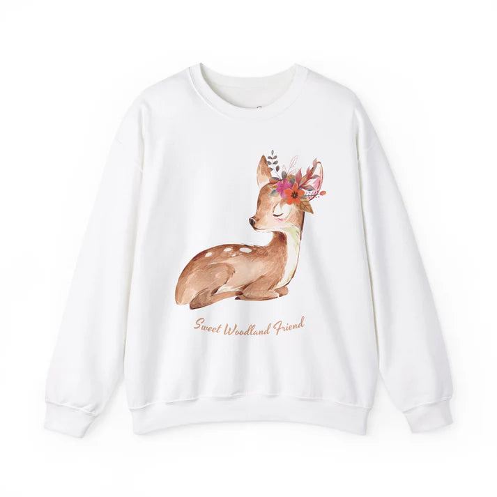 Zestque Clothing-Women's Sweet Woodland Friend Sweatshirt
