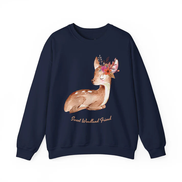 Zestque Clothing-Women's Sweet Woodland Friend Sweatshirt
