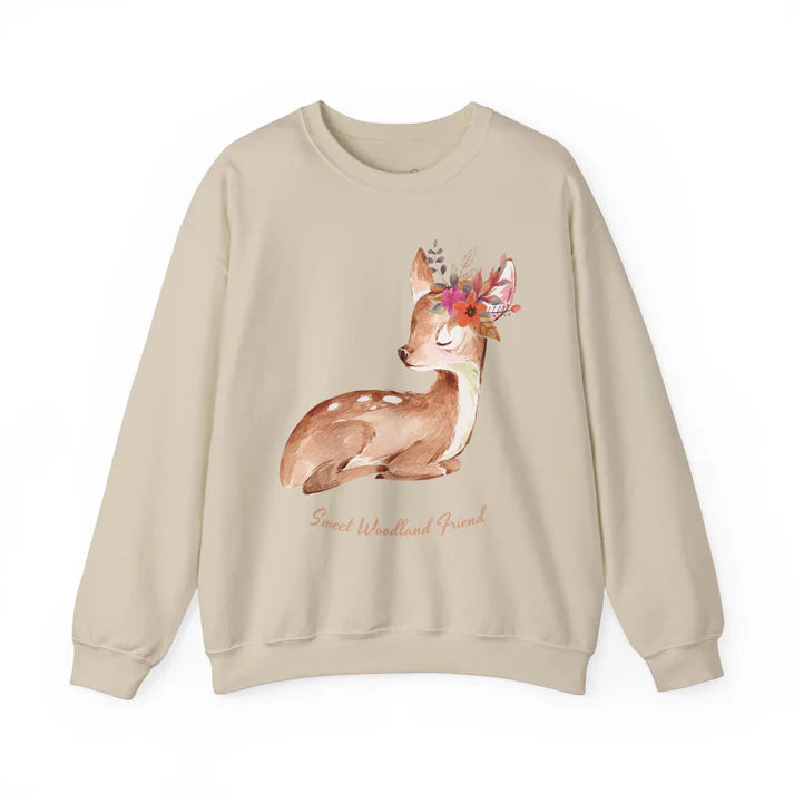 Zestque Clothing-Women's Sweet Woodland Friend Sweatshirt