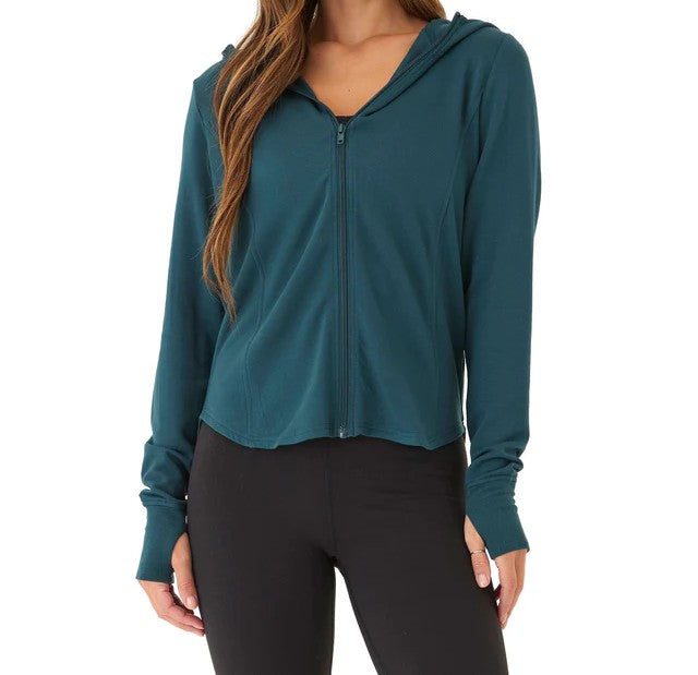 Threads 4 Thought-Zestque Clothing-Women's Ophelia Feather Fleece Zip Hoodie