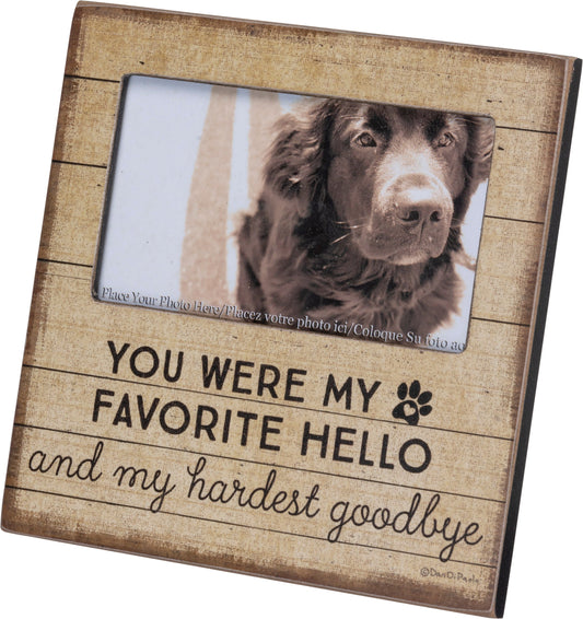 Primitives by Kathy-My Favorite Hello Hardest Goodbye Photo Frame