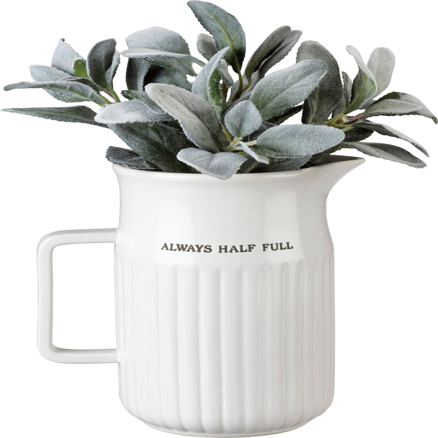 Primitives by Kathy-Always Half Full Large Pitcher