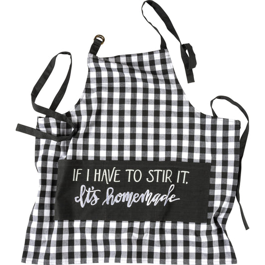 Primitives by Kathy- If I Have To Stir It It's Homemade Apron