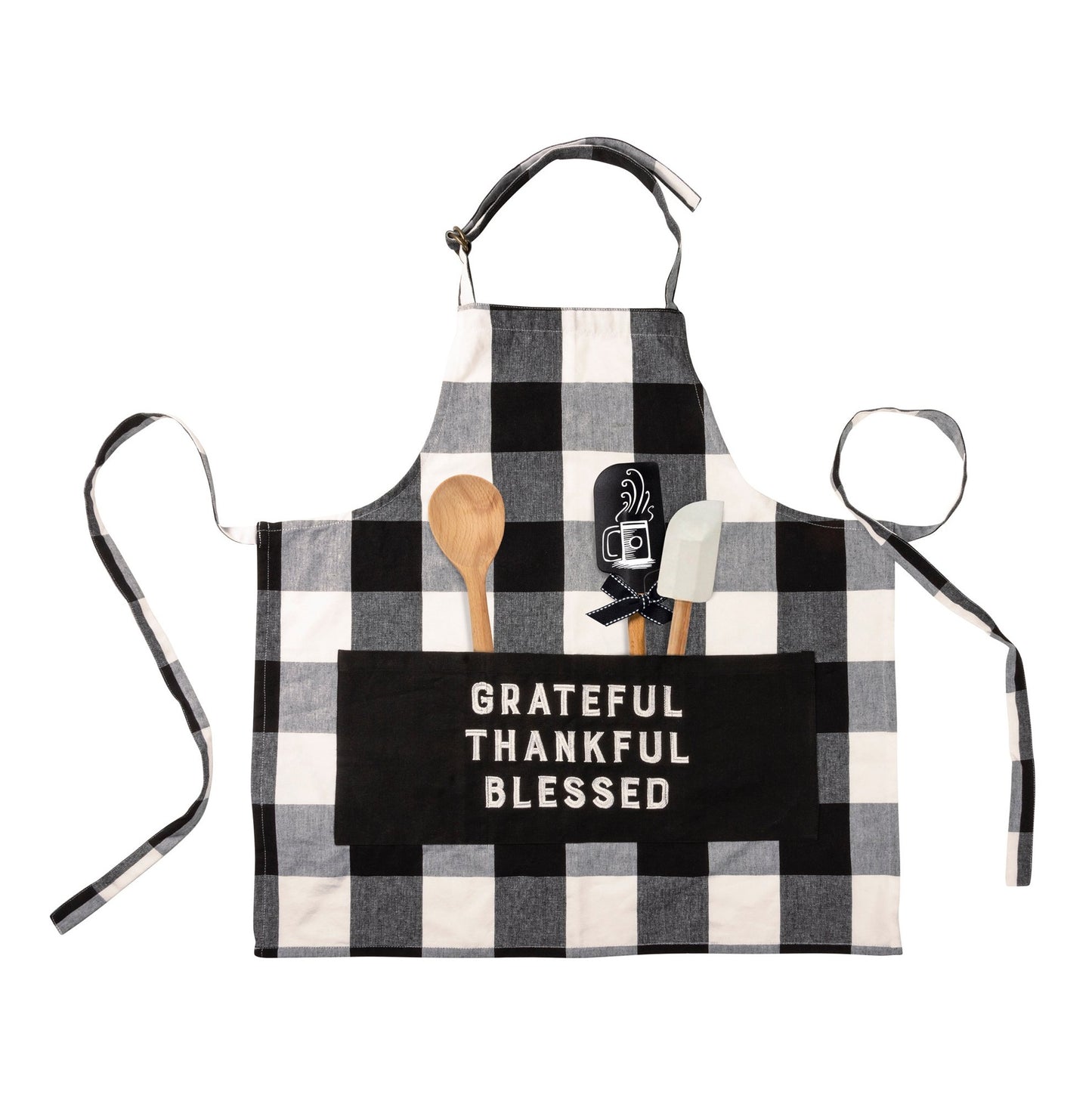 Primitives by Kathy- Grateful Thankful Blessed Apron