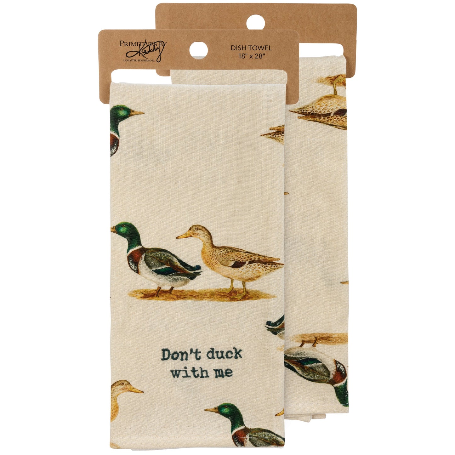 Primitives by Kathy- Don't Duck With Me Kitchen Towel