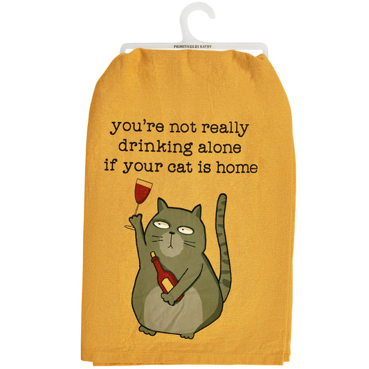 Primitives by Kathy-Cat Is Home Kitchen Towel