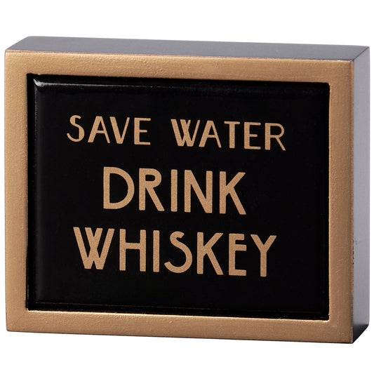 Primitives by Kathy-Save Water Box Sign Mini
