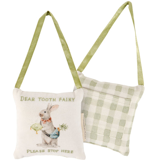 Primitives by Kathy- Rabbit Tooth Fairy Pillow