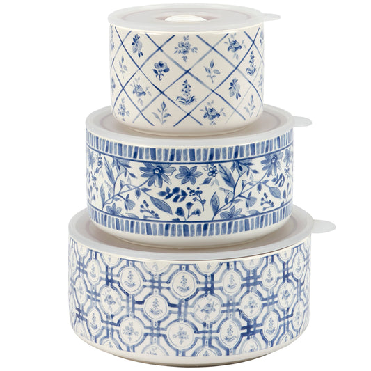 Primitives by Kathy-Blue Florals Server Set