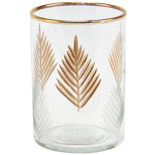 Primitives by Kathy-Small Gold Leaf Drinking Glass