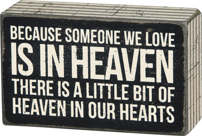Primitives by Kathy- In Our Hearts Box Sign