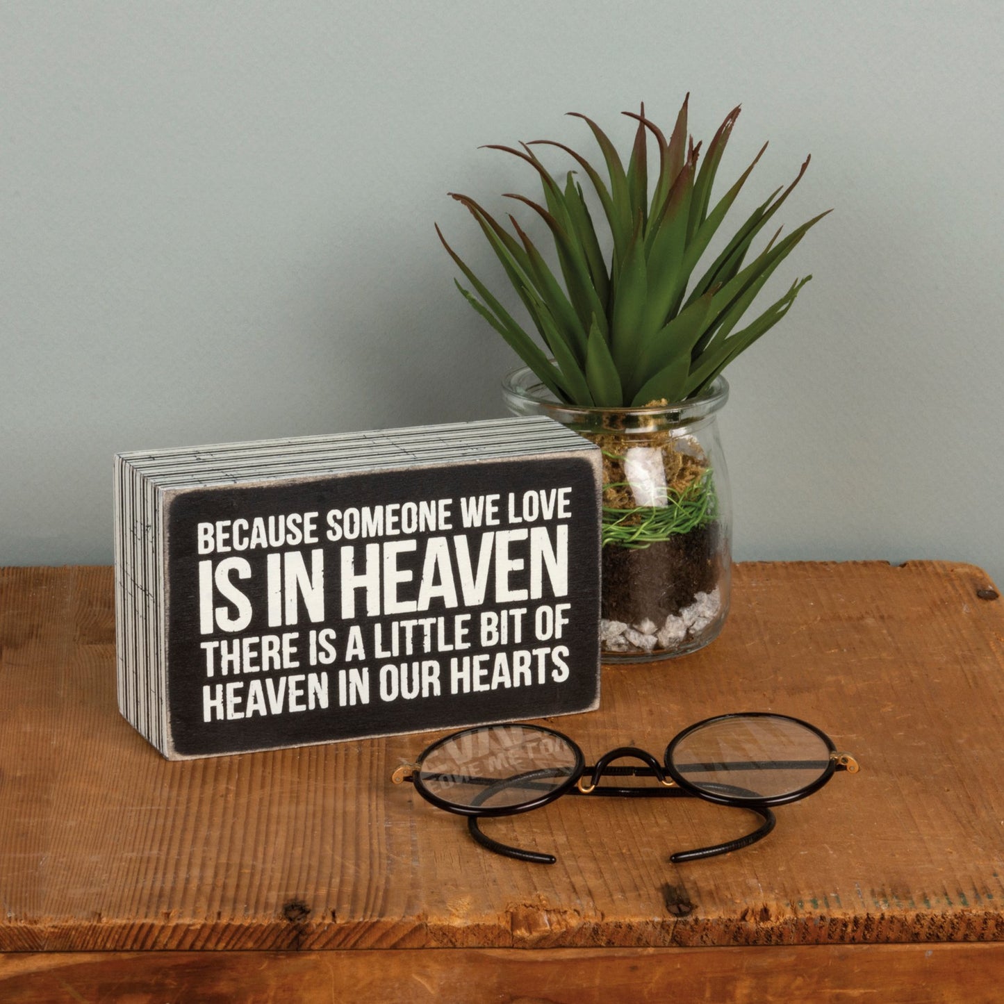 Primitives by Kathy- In Our Hearts Box Sign