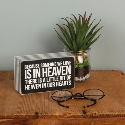 Primitives by Kathy- In Our Hearts Box Sign