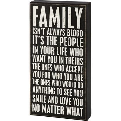 Primitives by Kathy-  Family Isn't Box Sign