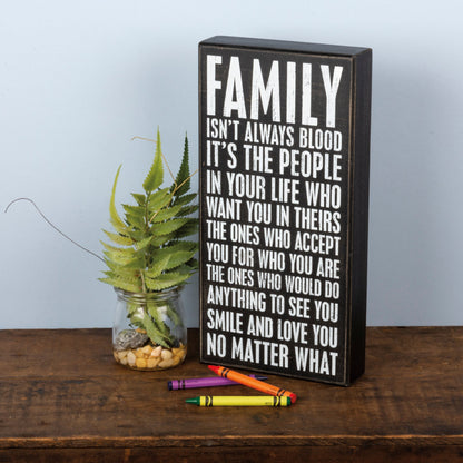 Primitives by Kathy-  Family Isn't Box Sign