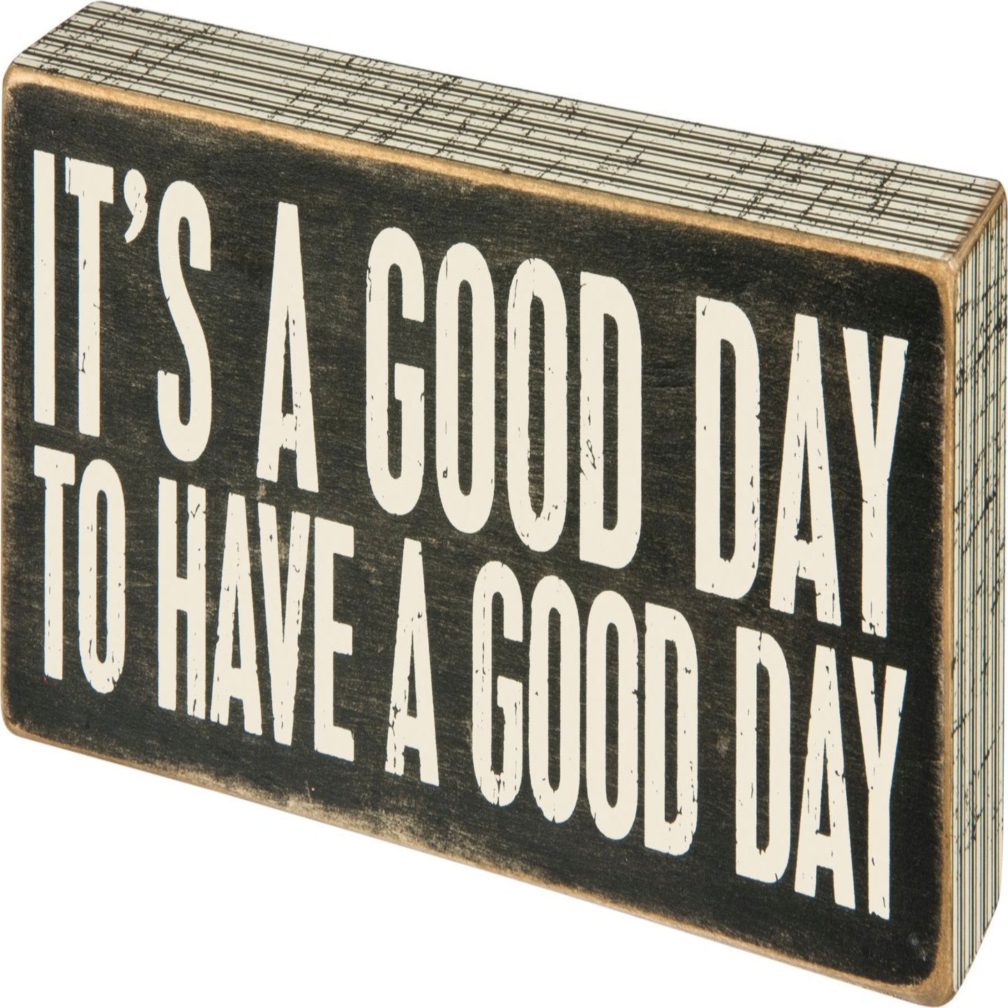 Primitives by Kathy-  A Good Day Box Sign