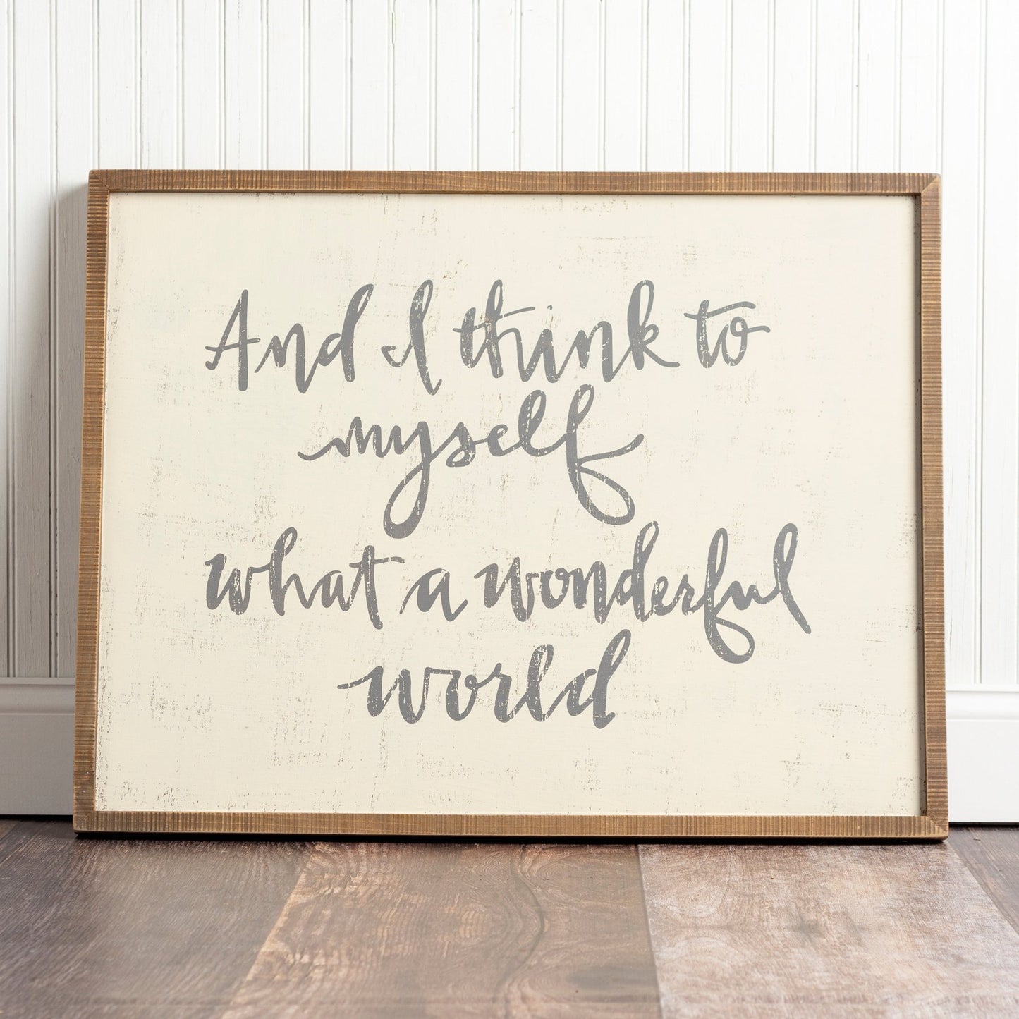 Primitives by Kathy-  Think To Myself What A Wonderful Inset Box Sign