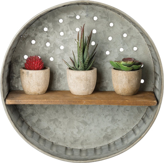 Primitives by Kathy-Round Wall Shelf