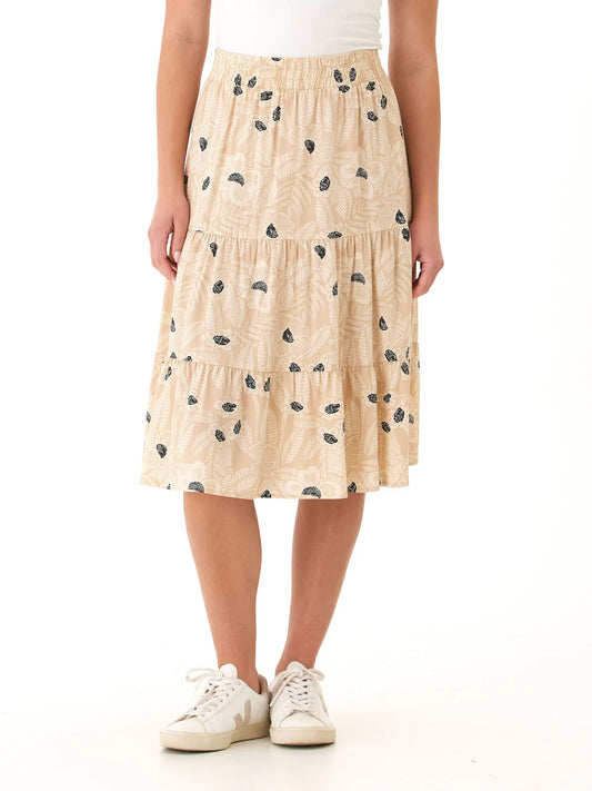 Threads 4 Thought-Women's Kathleen Printed Woven Midi Skirt